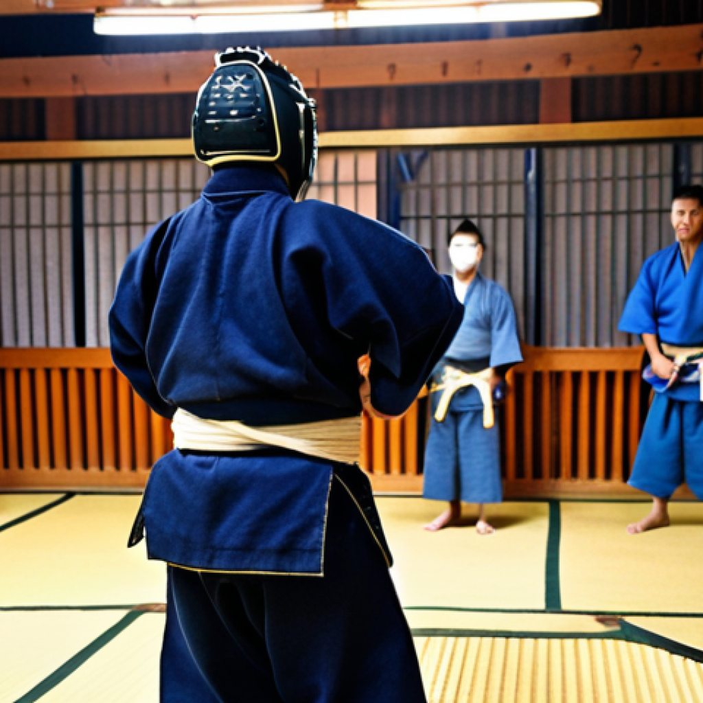 **Image Prompt 1: The Electrifying Return**
    A Kendo practitioner in full bogu (protective gear), stands amidst the intense, charged atmosphere of a Kendo dojo during a competition. The air is thick with palpable tension, sweat glistens on their skin, and the scene is filled with the blur of motion, the echoing thunder of kiai shouts, and the dull thud of shinai hitting the floor. Their eyes, visible through the men, are wide with a mix of exhilarating focus, pre-match anxiety, and the raw sensation of being utterly alive. Dramatic, almost cinematic lighting, emphasizes the individual amidst the chaos, conveying a heightened sense of all senses being acutely alert in a critical moment.